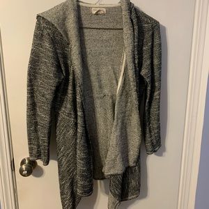 Asymmetrical Hooded Cardigan